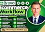 configure brevo ecommerce order confirmation post purchase repeat buyer workflow